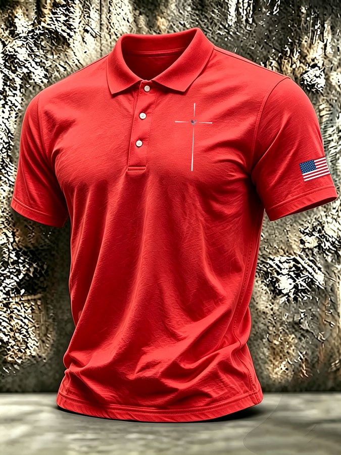 Men's Retro Print Short-Sleeve T-Shirt