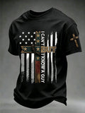 Men's I Can't But I Know A Guy Print Round Neck T-shirt