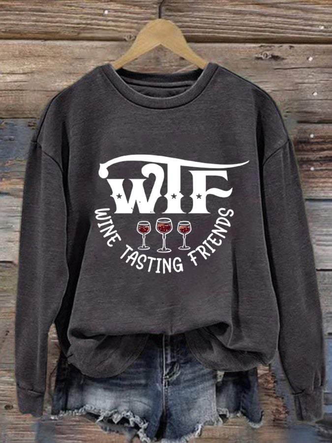 Women'S Wtf Printed Sweatshirt