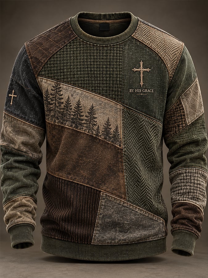 Men'S "Faith" Casual Graphic Sweatshirt