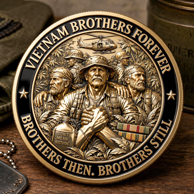 Vietnam Brothers Forever Commemorative Metal Medal
