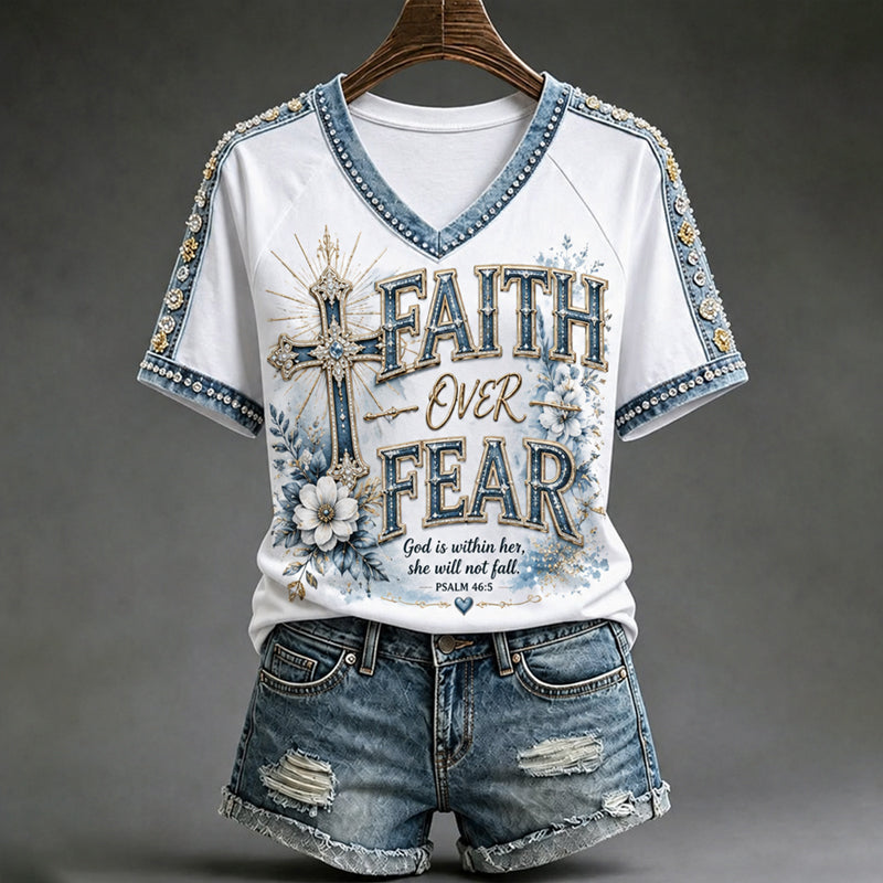 Women's Faith Art Print T-Shirt