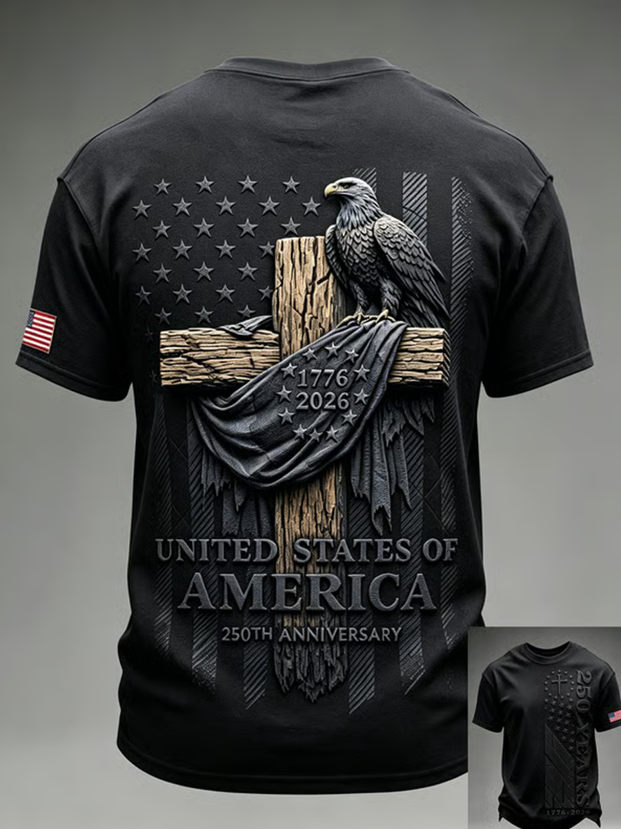 Men's 250th Anniversary Faith-Print Top