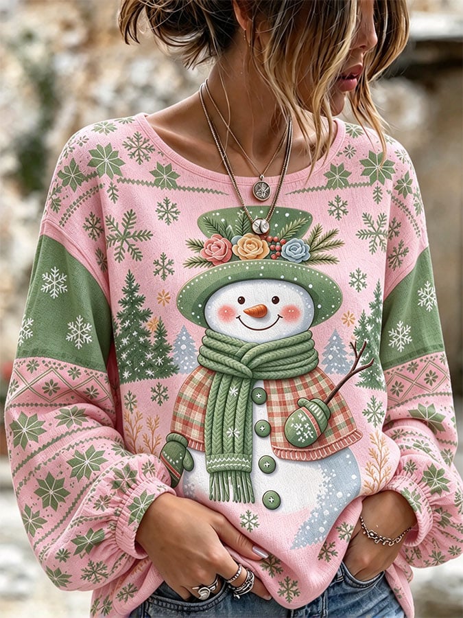 Women's Casual Printed Loose Top