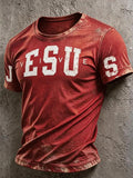 Men's Casual Faith Printed T-Shirt