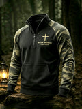 Men's Faith Cross Camo Art Sweatshirt