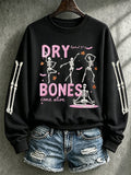 Women's Casual Printed Long-Sleeve Sweatshirt