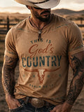 Men's Retro Print Short-Sleeve T-Shirt