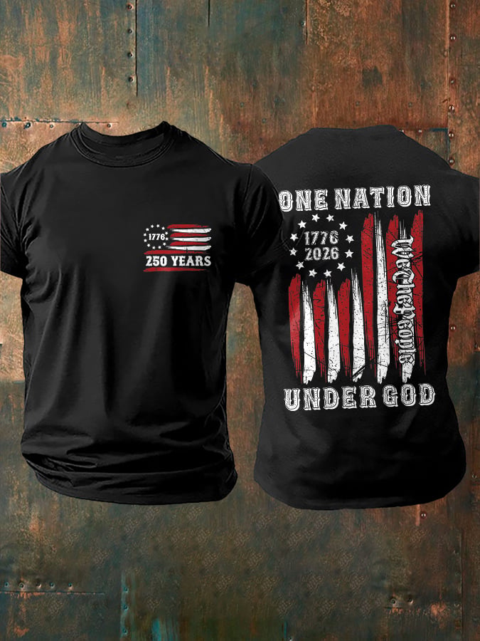 Men's Retro Print Short-Sleeve T-Shirt