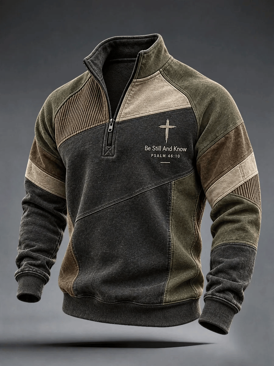 Men's Faith Cross Camo Art Sweatshirt