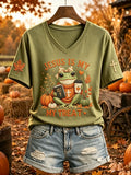 Women's Autumn Faith Print Top
