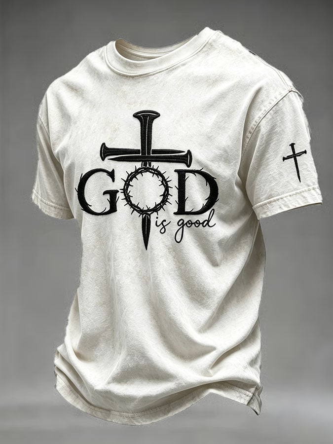 Men's Faith Cross-Print Short-Sleeve T-Shirt