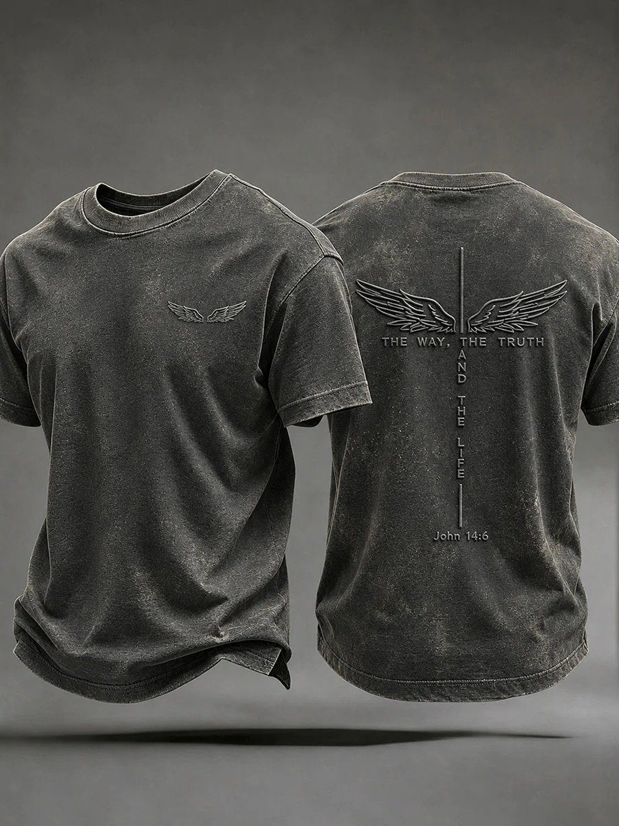 Men's Faith Print Casual T-shirt