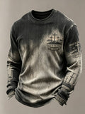 Men's Faith  Print Round Neck T-shirt