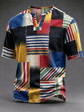 Men's Vintage Faith Faux-Linen T-shirt
