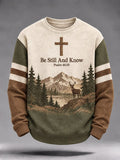 Men's Be Still And Know Psalm 46:10 Printed Waffle-Knit Top