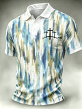 Men's Faith Cross-Print Short-Sleeve Polo Shirt