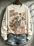 Women's Halloween Print Sweatshirt