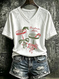 Women's Casual Printed Short-Sleeve T-Shirt