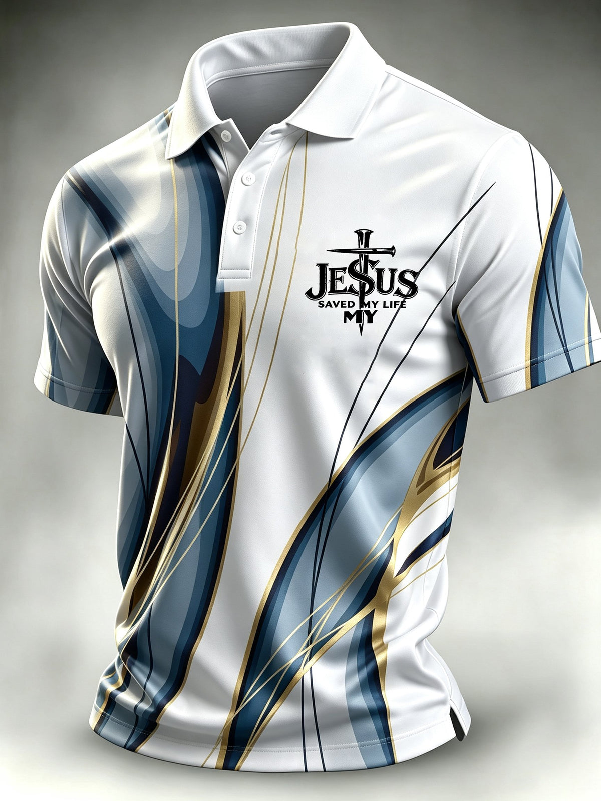 Men's Faith Art Print Casual Shirt