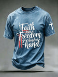 Men's Casual Faith Graphic Print T-Shirt