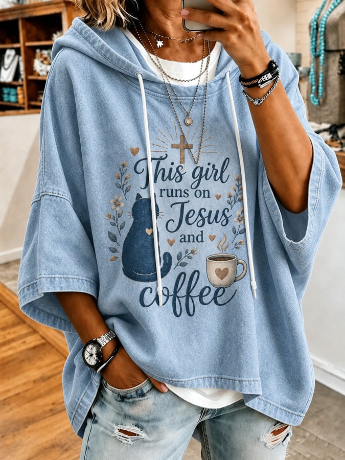 Women's Faith Print Hoodie