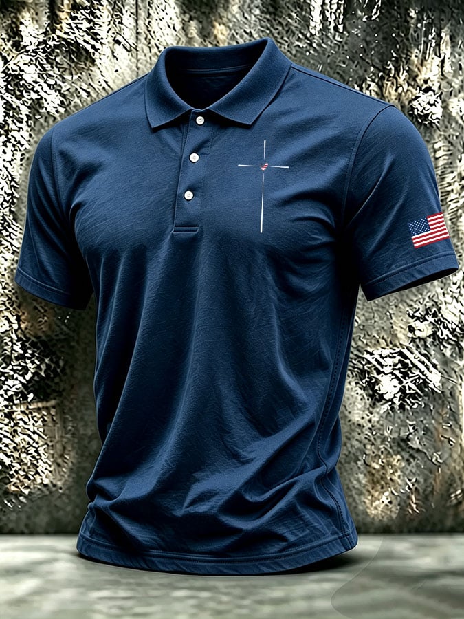 Men's Retro Print Short-Sleeve T-Shirt