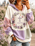 Women's Faith-Themed Casual Hoodie