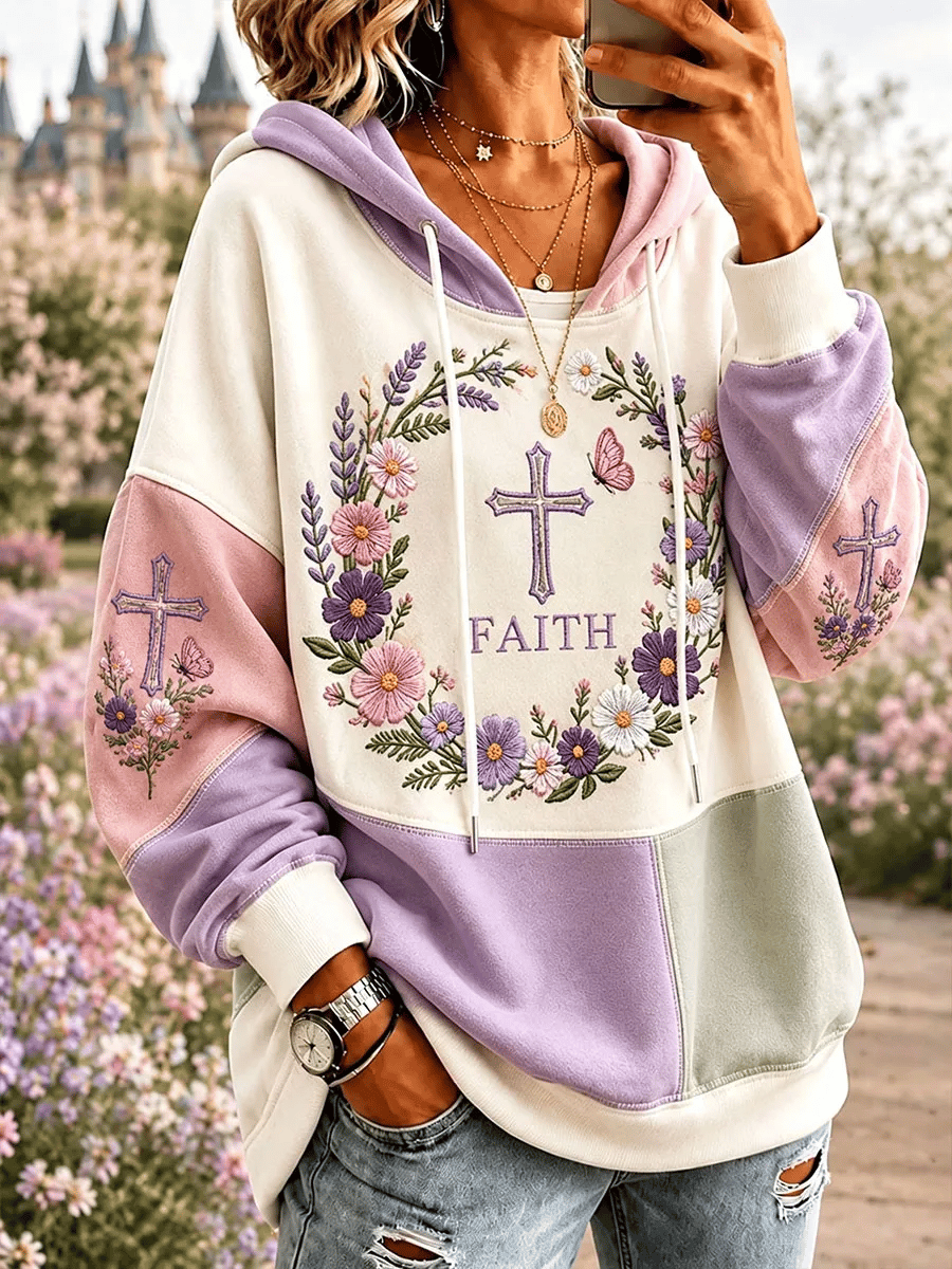 Women's Faith-Themed Casual Hoodie