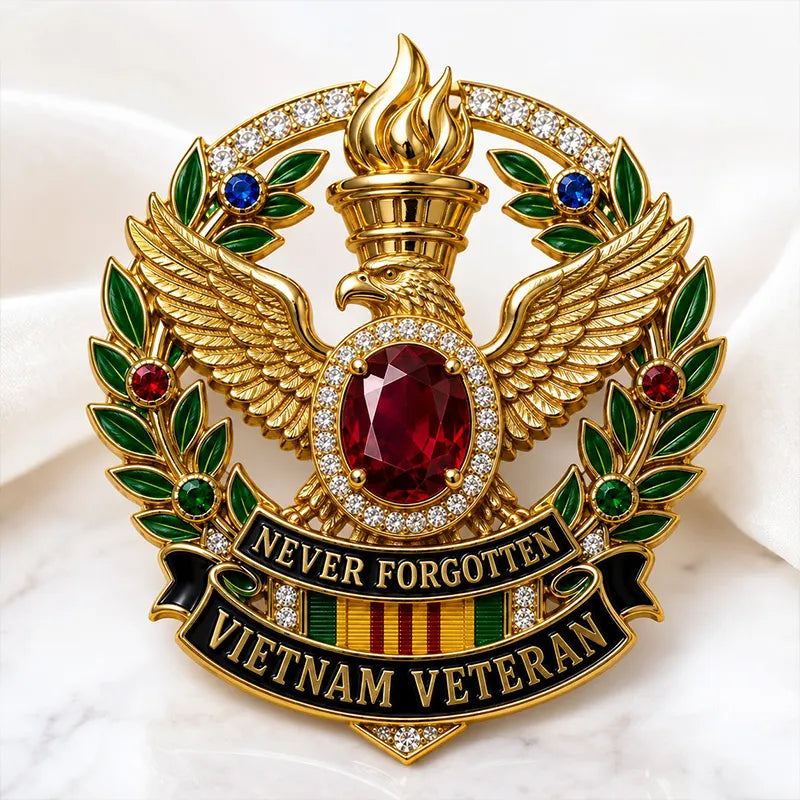 Exquisite Vietnam Veteran Brooch