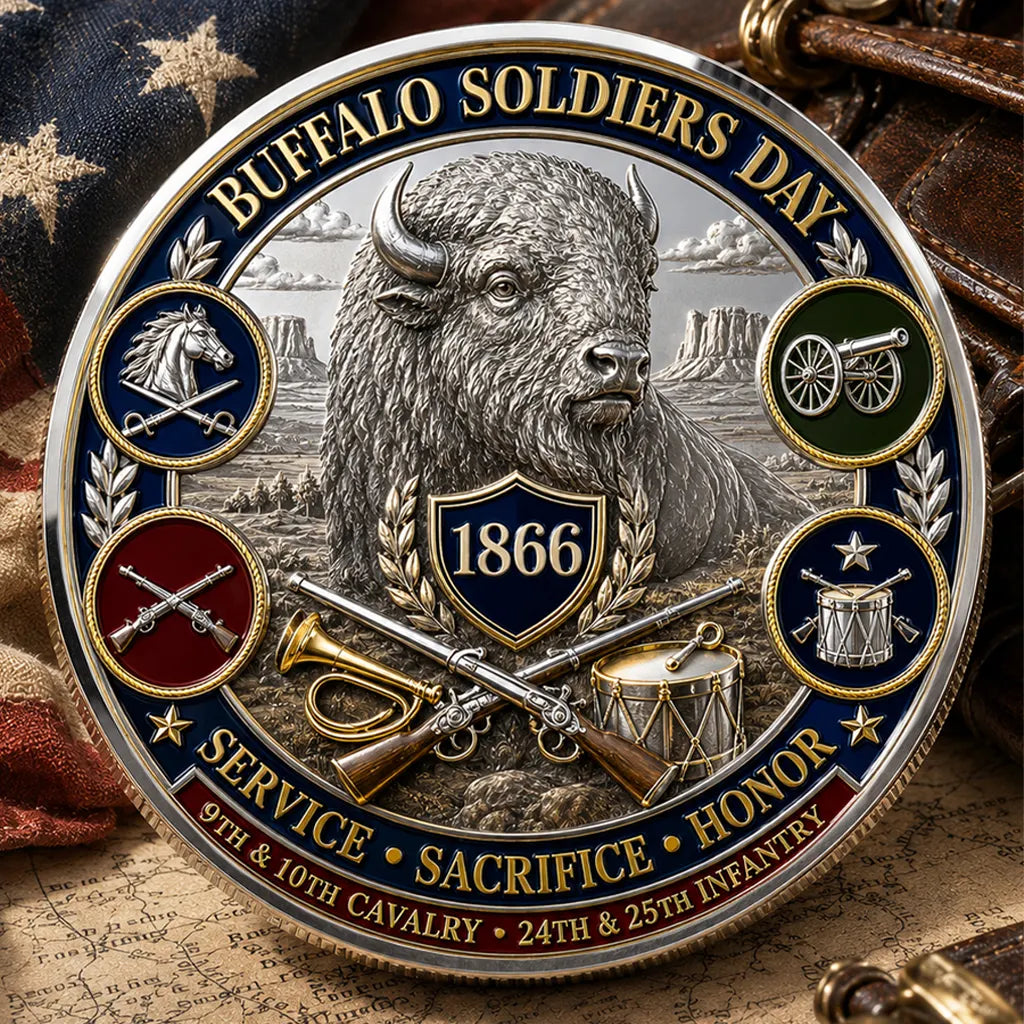 Buffalo Soldiers Day Commemorative Metal Medal