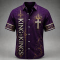 Men's Faith Cross Printed Casual Shirt