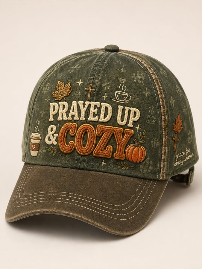 Unisex Autumn Faith-Print Hat