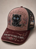 Distressed Denim Kitten Hat