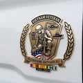 Vietnam Veteran Metal Car Emblem/Badge