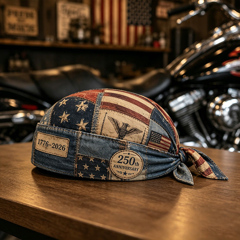 250th Anniversary Patriotic-Themed  Cycling Pirate Cap / Cycling Bandana