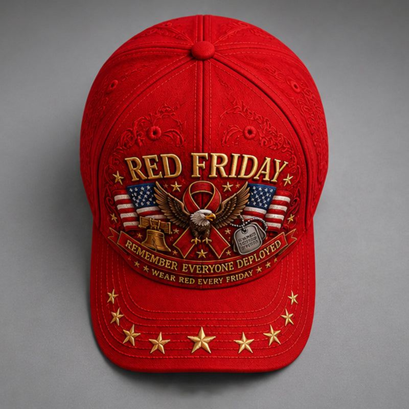 Red Friday Art Print Baseball Cap