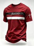 Men'S Casual "Faith" Print T-Shirt