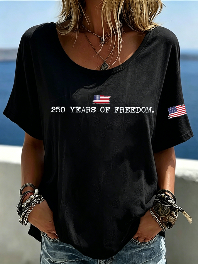 Women's 250 Years of Freedom Crew Neck T-Shirt