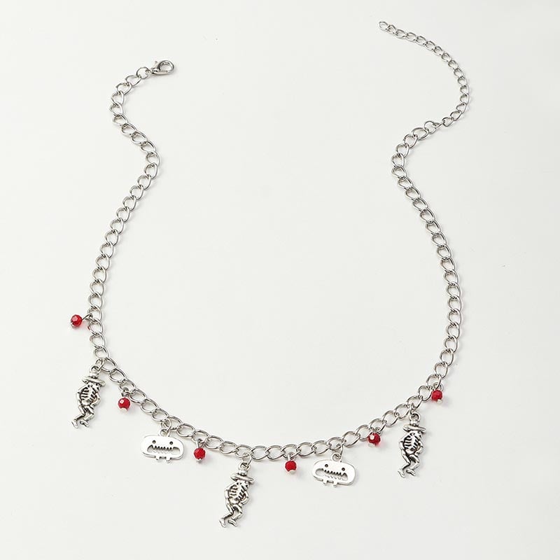 Fashionable Personalized Creative Funny Animal Multi-Element Design Necklace