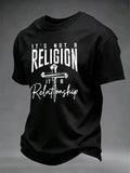 Men's Faith Print Casual T-shirt
