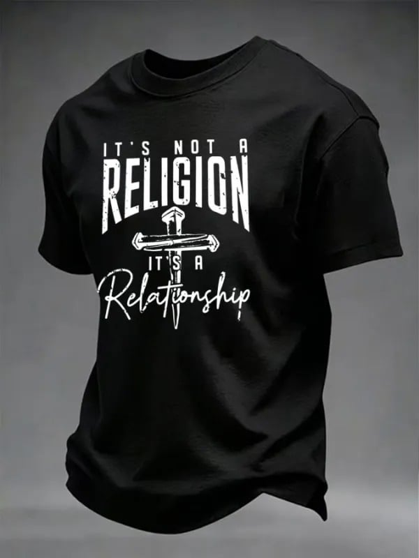 Men's Faith Print Casual T-shirt