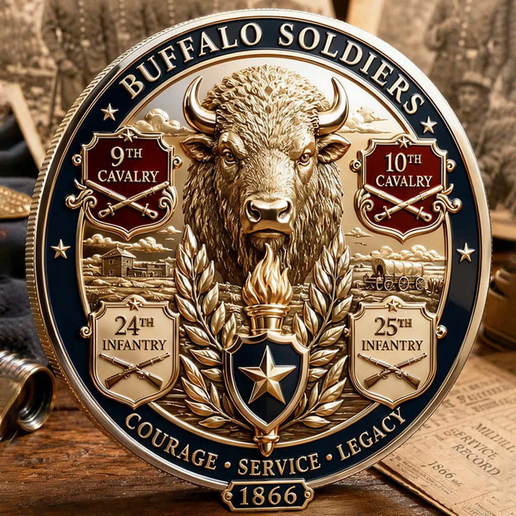 Buffalo Soldiers Commemorative Metal Medal