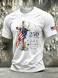 Men's Retro Print Short-Sleeve T-Shirt