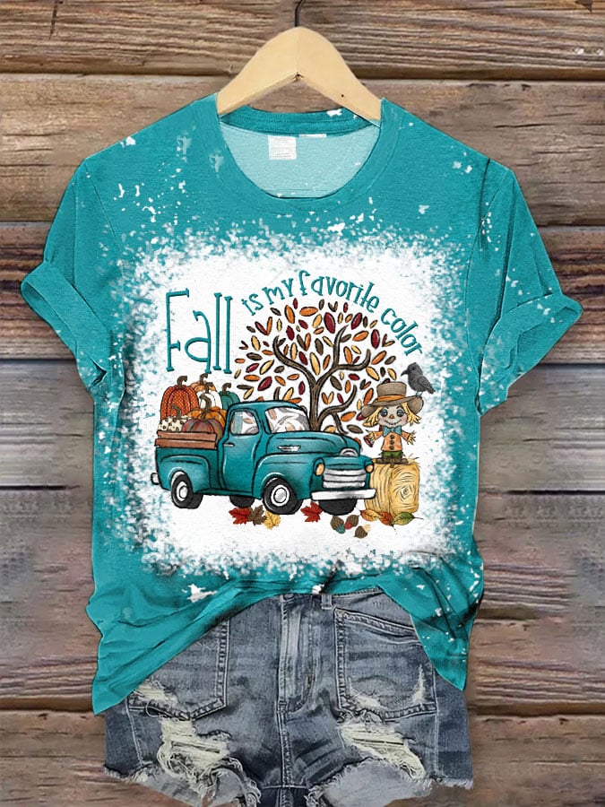 Women's Fall Is My Favorite Color Print T-Shirt