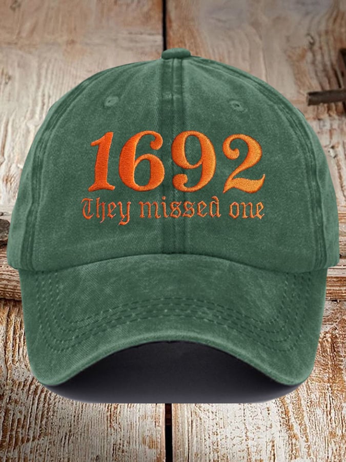 Unisex 1692 They Missed One Print Baseball Cap