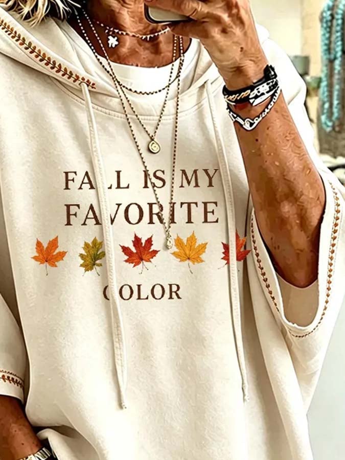 Women'S Casual Printed Hoodie
