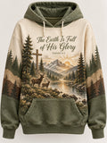 Women's Faith Print Casual Sweatshirt