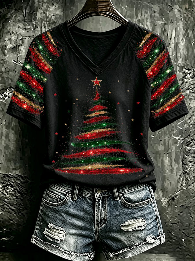 Women's Casual Printed Short-Sleeve T-Shirt