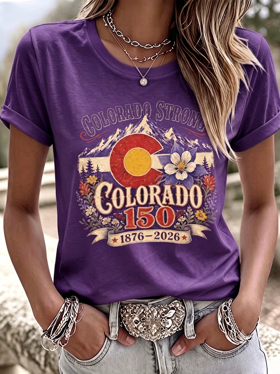 Women's Casual Colorado Strong T-shirt